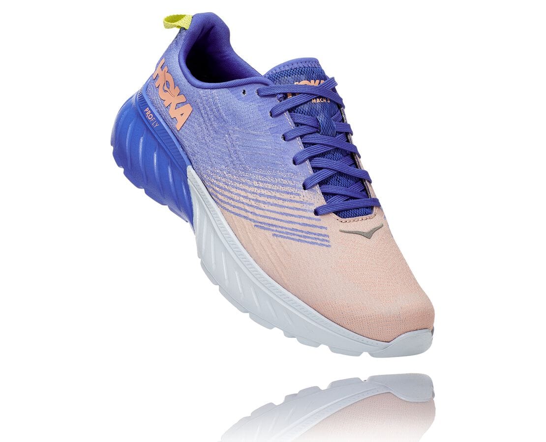 Hoka One One Mach 3 Damen Trainingsschuhe Blau | (DE-9817JFKNS)